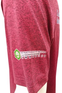 Customized horn sleeve running sweatshirt Design T-shirt heat transfer logo Men's running sweatshirt Round neck Construction industry sweatshirt custom manufacturer W218 detail view-1